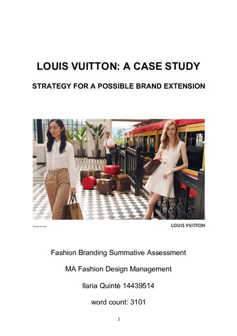 louis vuitton brand strategy pdf|Louis Vuitton case study PDF.